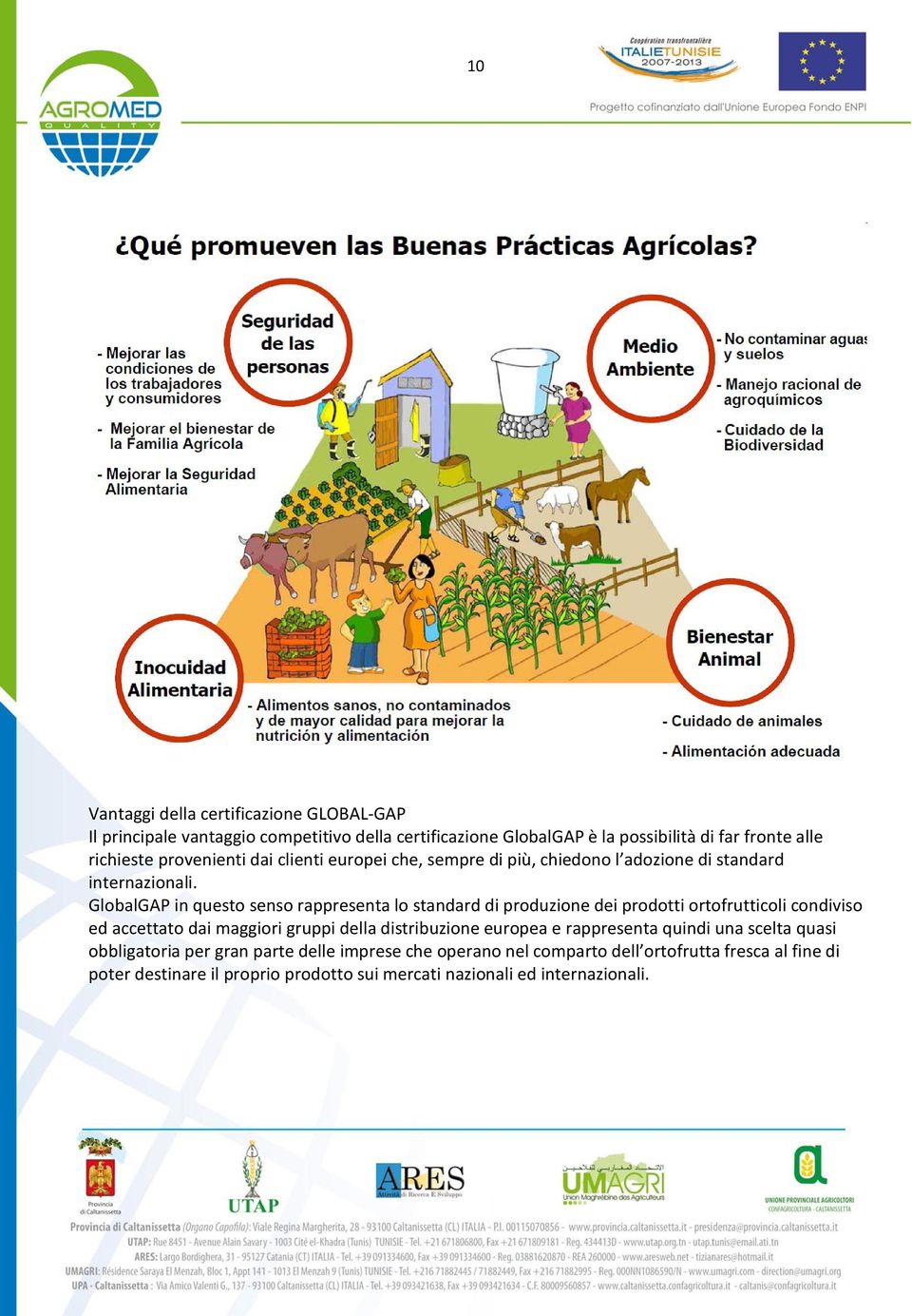 GlobalGAP in questo senso rappresenta lo standard di produzione dei prodotti ortofrutticoli condiviso ed accettato dai maggiori gruppi della distribuzione