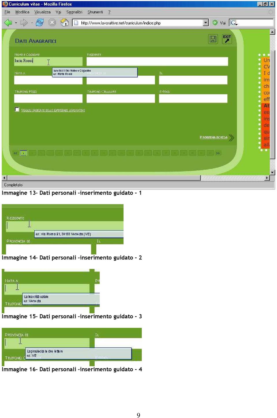 Immagine 15 Dati personali inserimento guidato - 3