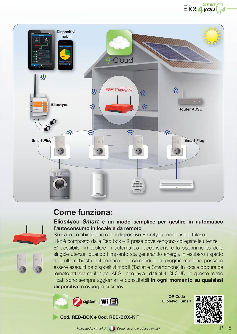 modo semplice per gestire in automatico l autoconsumo in locale e da remoto. Si usa in combinazione con il dispositivo Elios4you monofase o trifase.