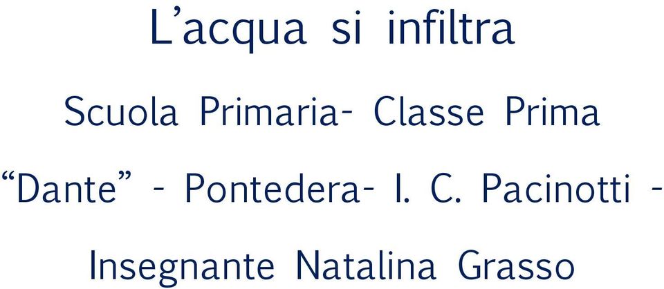 - Pontedera- I. C.