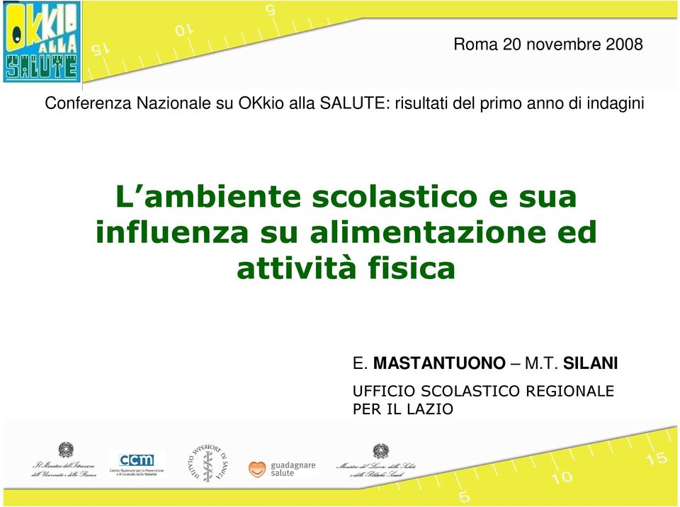 scolastico e sua influenza su alimentazione ed attività