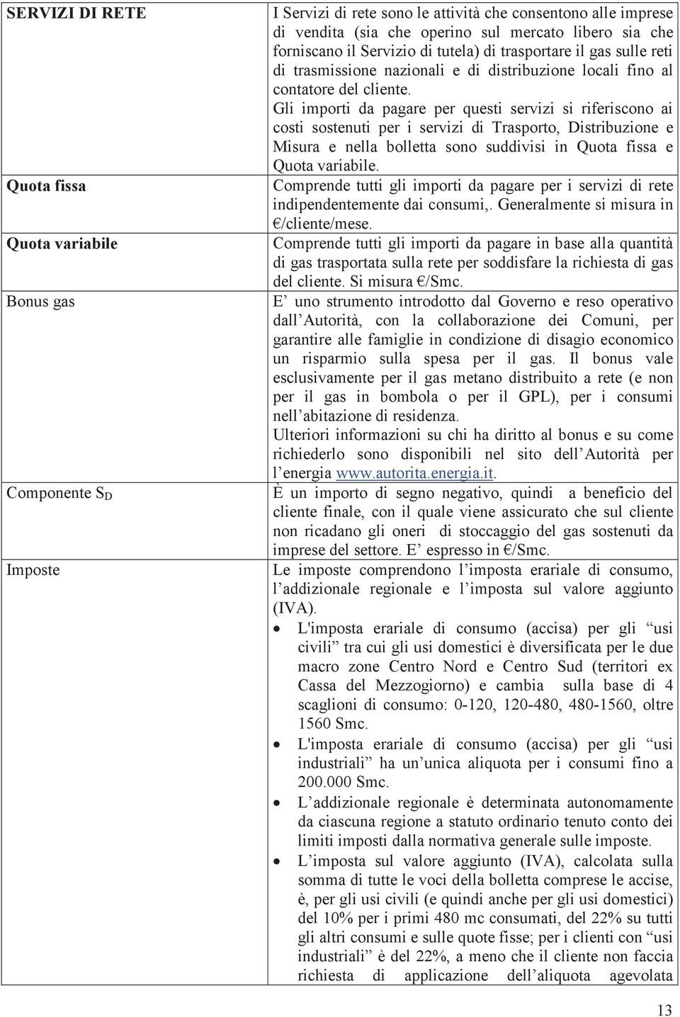 Gli importi da pagare per questi servizi si riferiscono ai costi sostenuti per i servizi di Trasporto, Distribuzione e Misura e nella bolletta sono suddivisi in Quota fissa e Quota variabile.