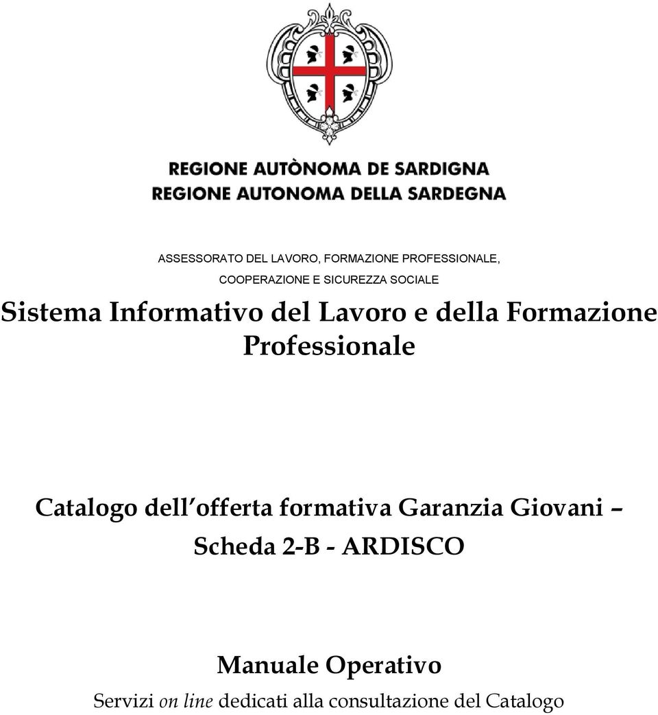 Professionale Catalogo dell offerta formativa Garanzia Giovani