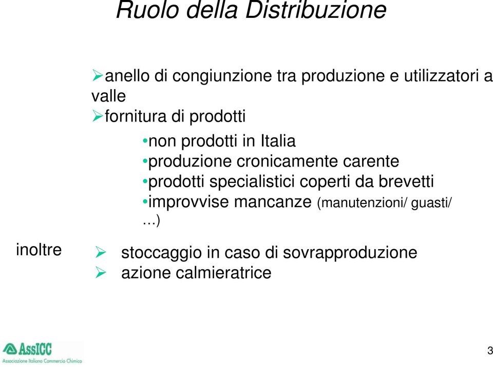 carente prodotti specialistici coperti da brevetti improvvise mancanze