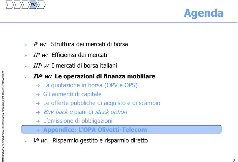 aumenti di capitale Le offerte pubbliche di acquisto e di scambio Buy-back e piani di stock option L