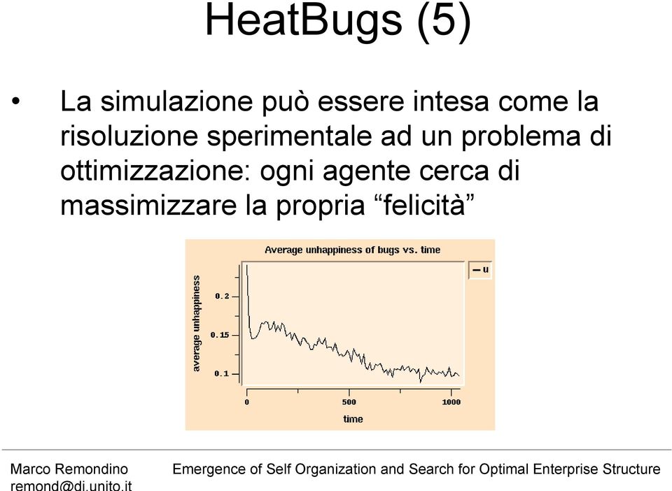 ad un problema di ottimizzazione: ogni