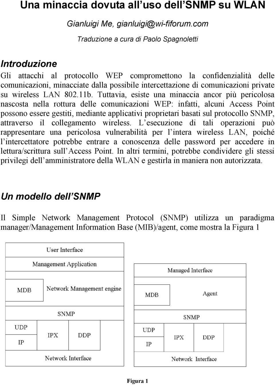 comunicazioni private su wireless LAN 802.11b.