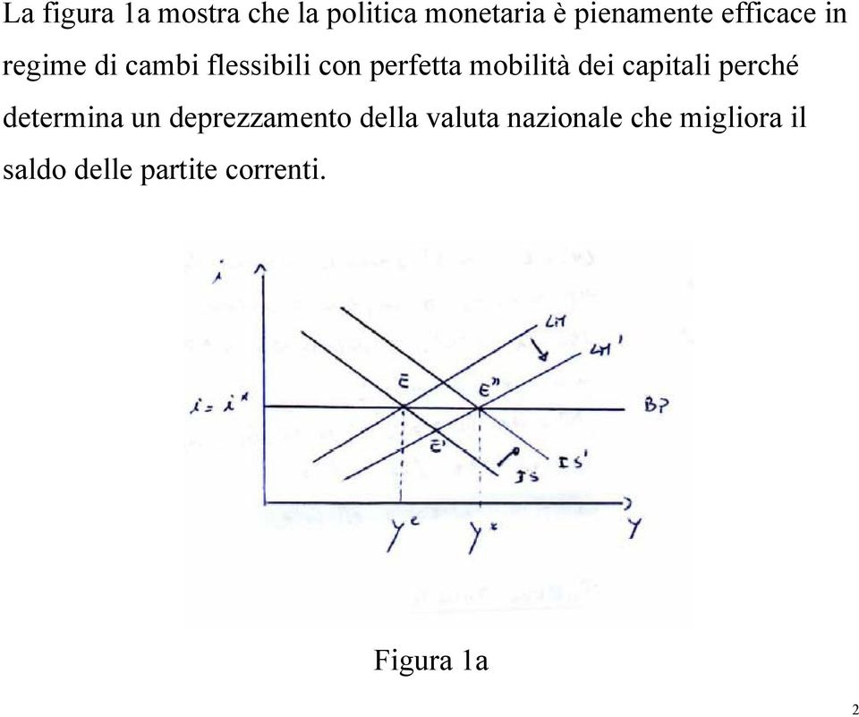 dei capitali perché determina un deprezzamento della valuta