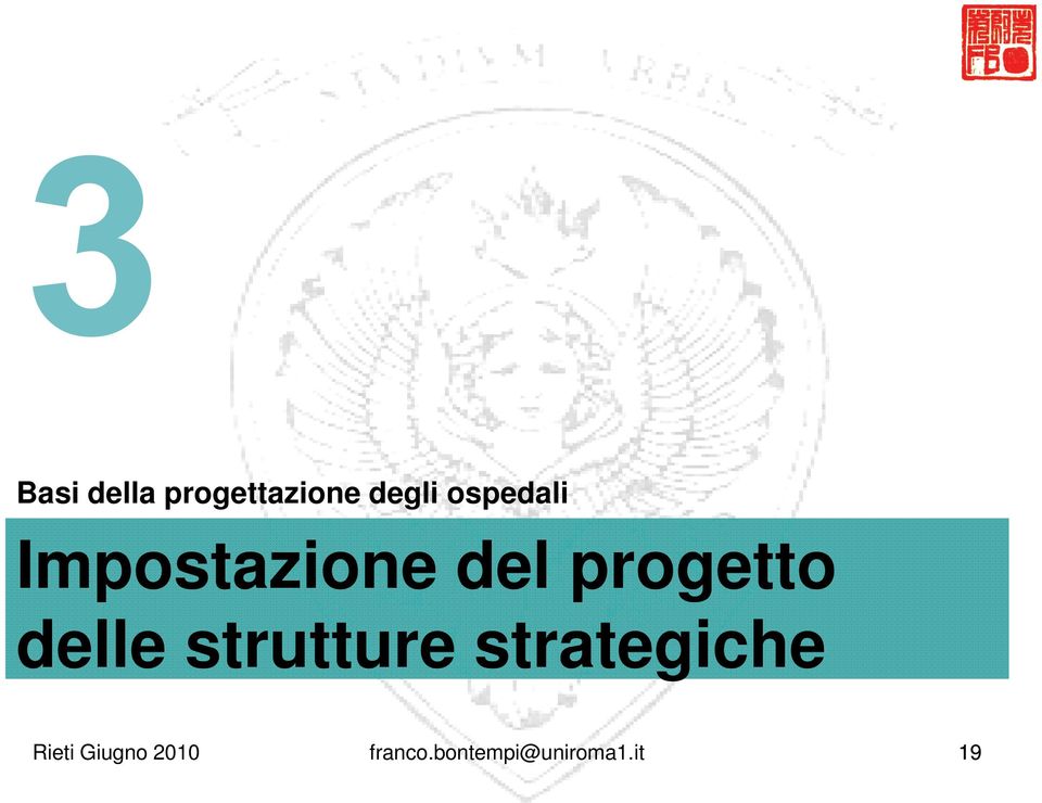 delle strutture strategiche Rieti