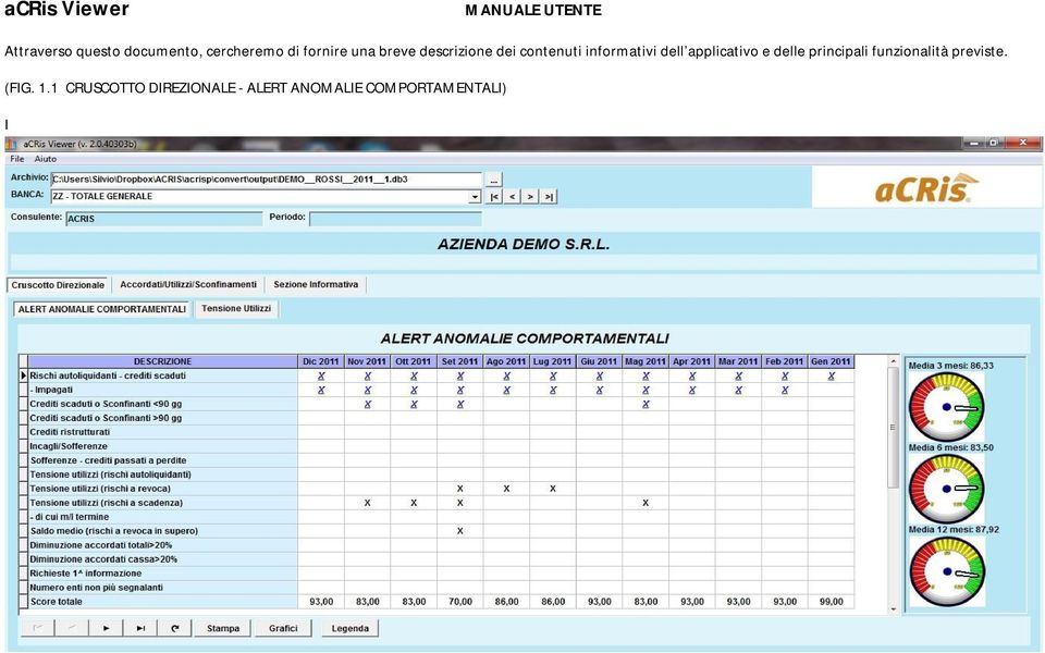 informativi dell applicativo e delle principali funzionalità