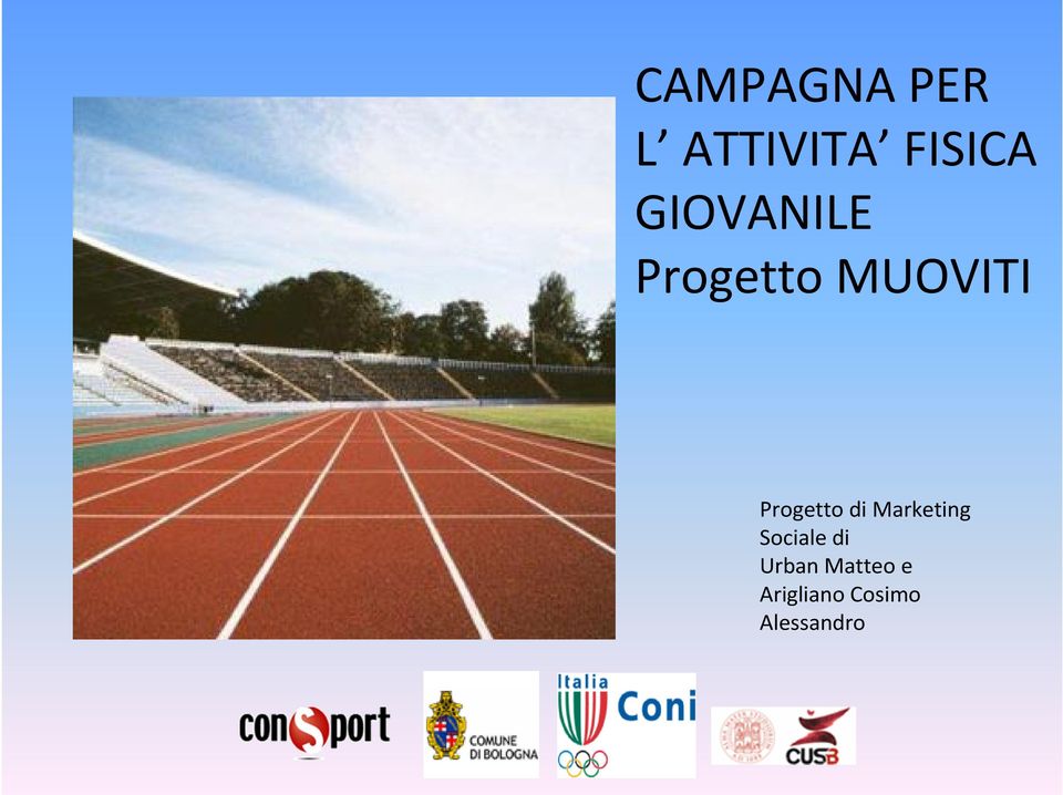 Progetto di Marketing Sociale di