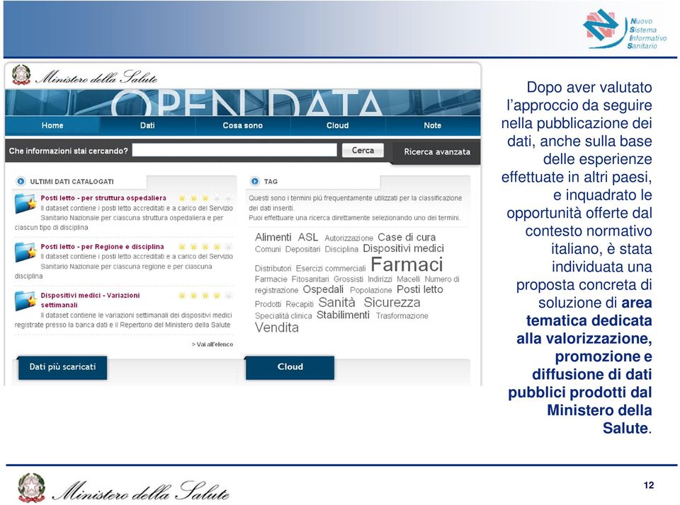 normativo italiano, è stata individuata una proposta concreta di soluzione di area tematica