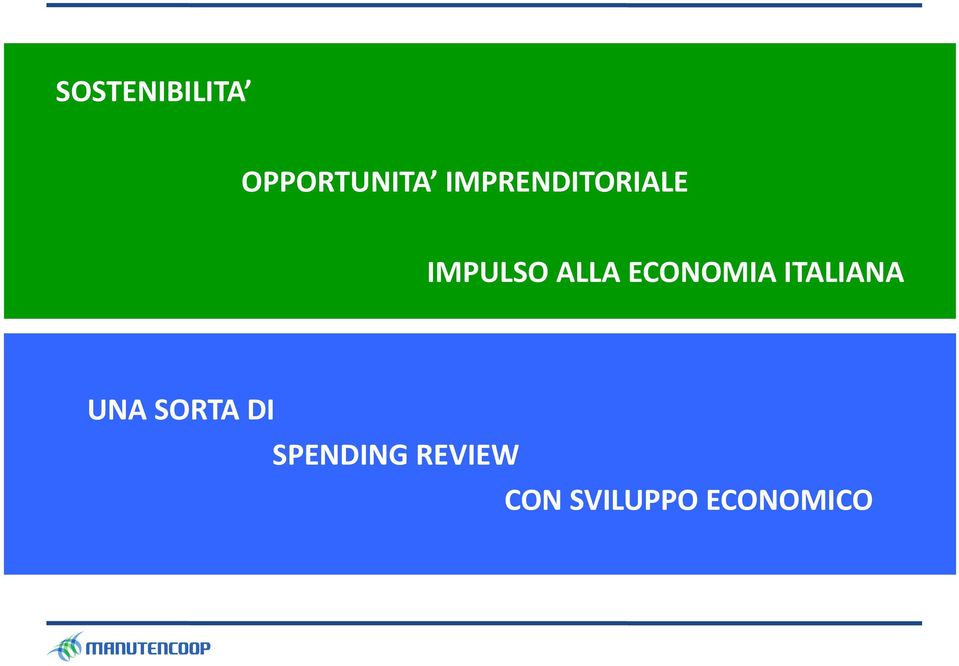 ECONOMIA ITALIANA UNA SORTA DI