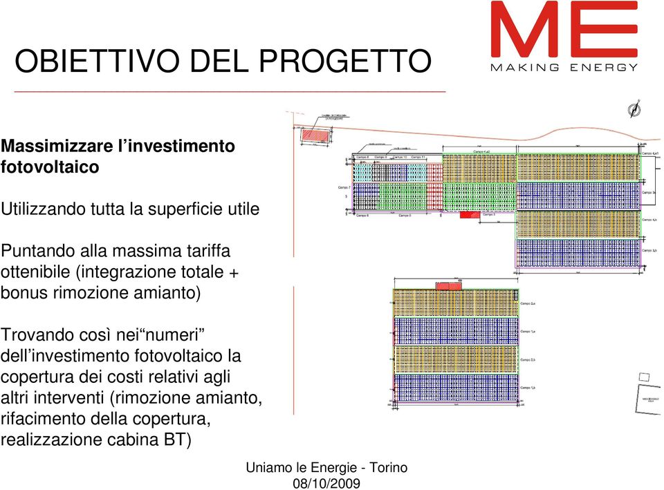 rimozione amianto) Trovando così nei numeri dell investimento fotovoltaico la copertura dei