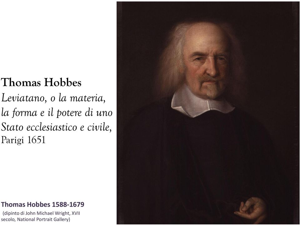 Parigi 1651 Thomas Hobbes 1588-1679 (dipinto di