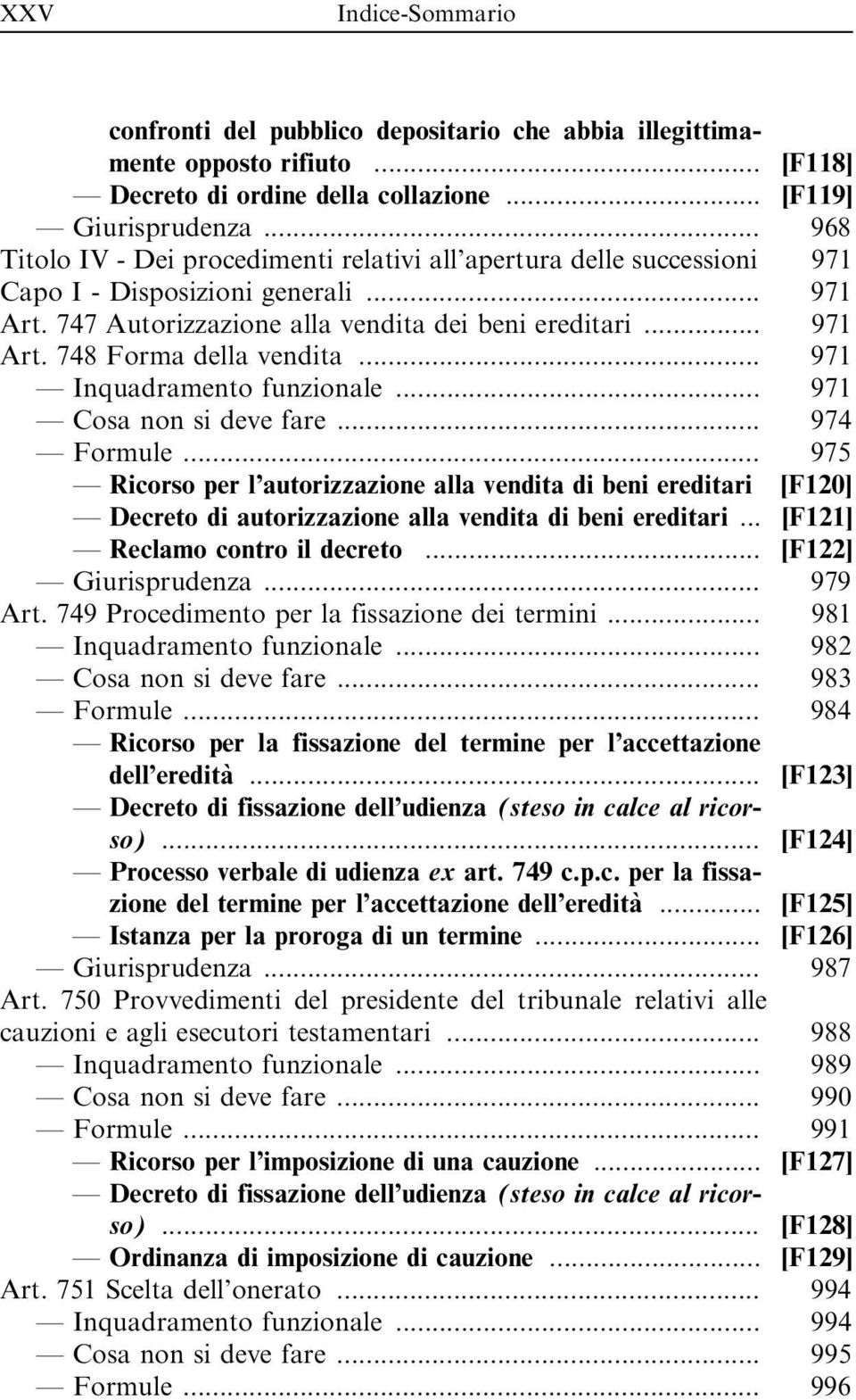 .. 971 Inquadramento funzionale... 971 Cosa non si deve fare... 974 Formule.