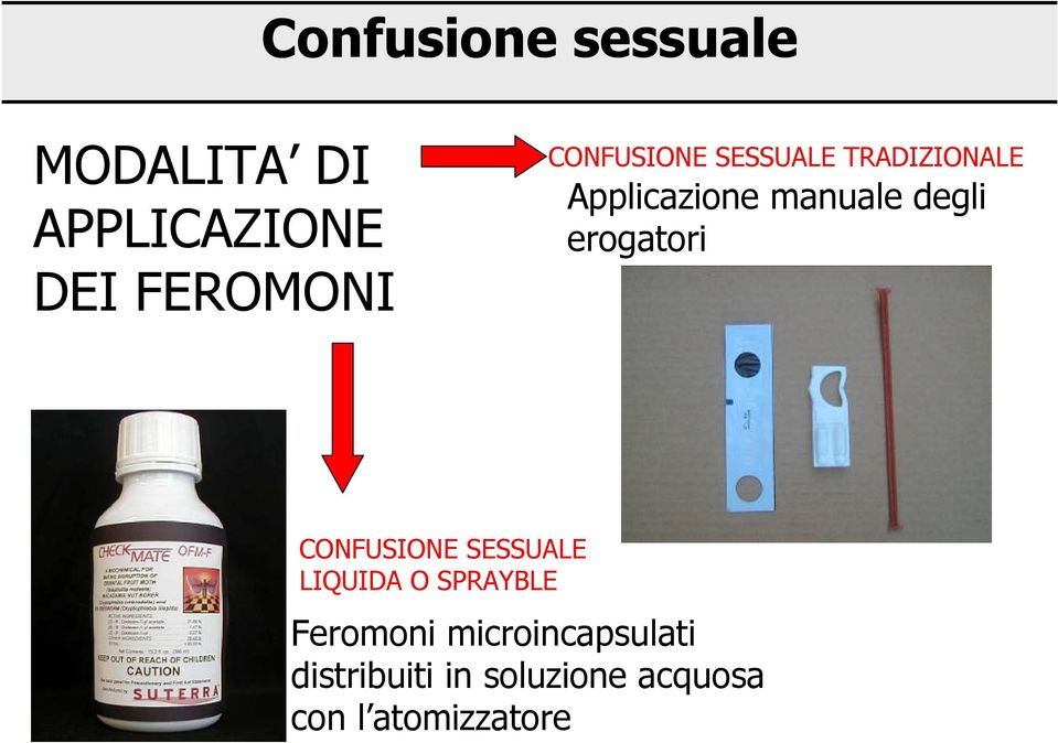 erogatori CONFUSIONE SESSUALE LIQUIDA O SPRAYBLE Feromoni