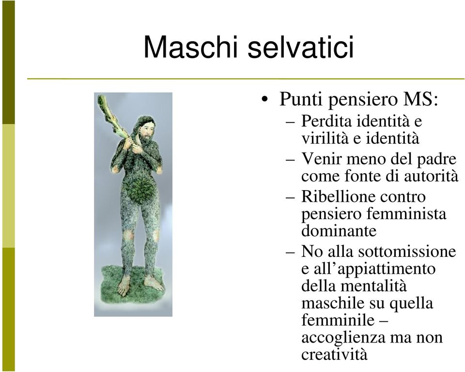 pensiero femminista dominante No alla sottomissione e all