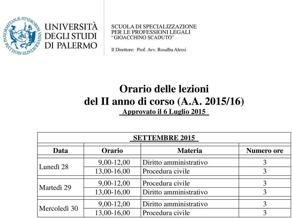 A. 2015/16) Approvato il 6