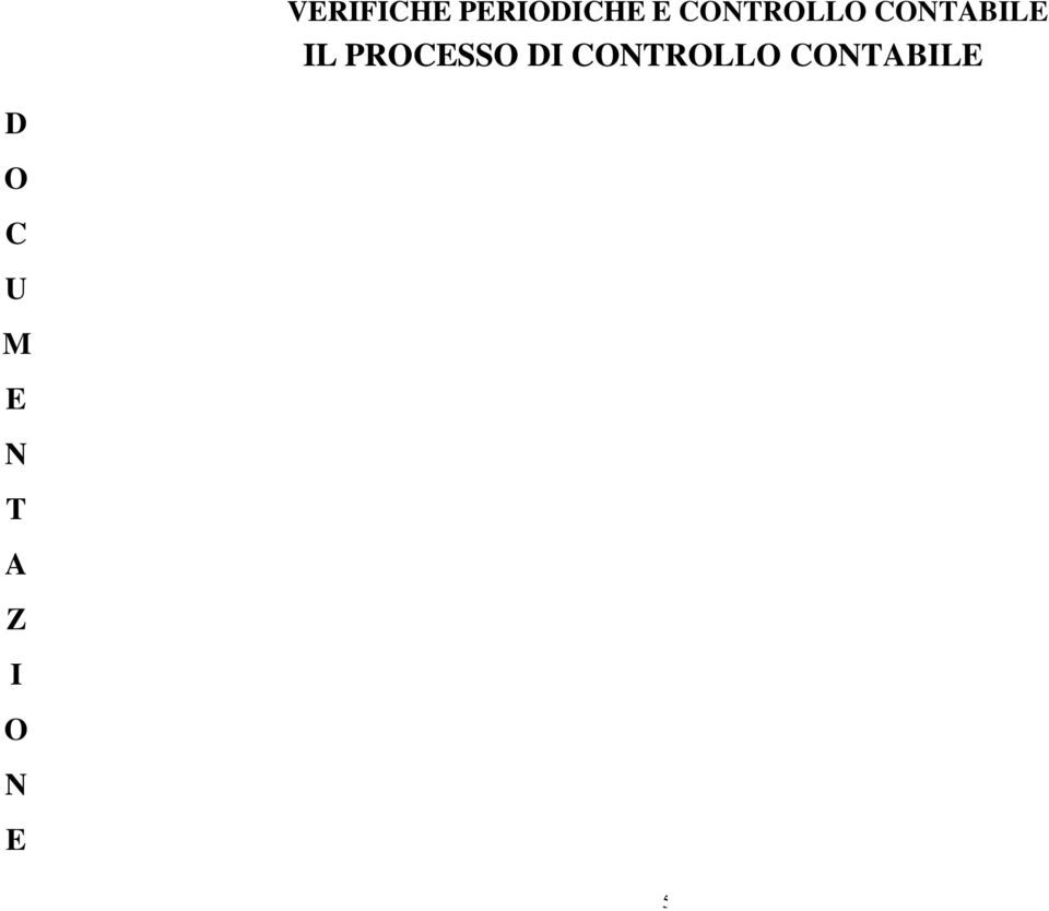 OPERAZIONI /SALDI - NATURA, TEMPISTICA, ESTENSIONE ANALISI COMPARATIVA - NATURA, TEMPISTICA, ESTENSIONE RICORDARSI DELLE VERIFICHE PERIODICHE SVOLGERE LE PROCEDURE PIANIFICATE