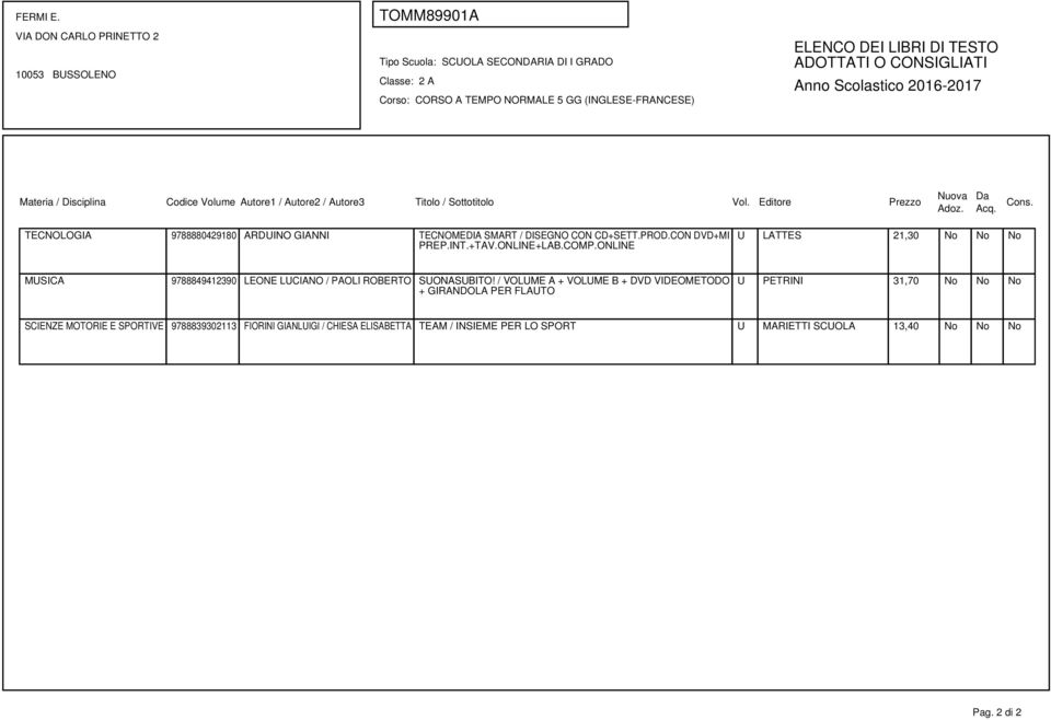 / VOLUME A + VOLUME B + DVD VIDEOMETODO + GIRANDOLA PER FLAUTO U PETRINI 31,70 No No No SCIENZE MOTORIE E SPORTIVE