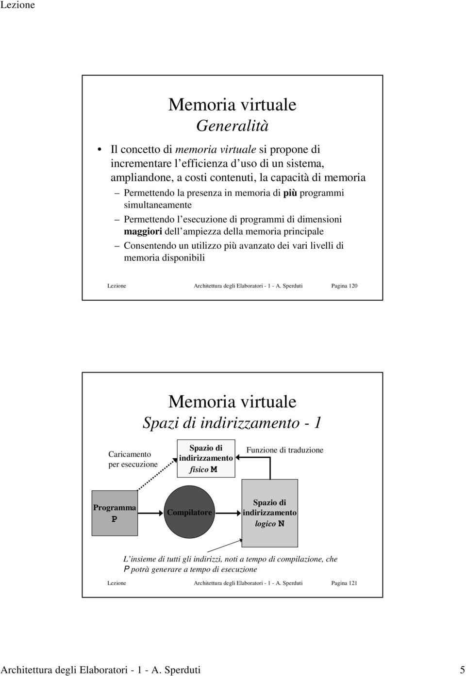 disponibili Lezione Architettura degli Elaboratori - 1 - A.