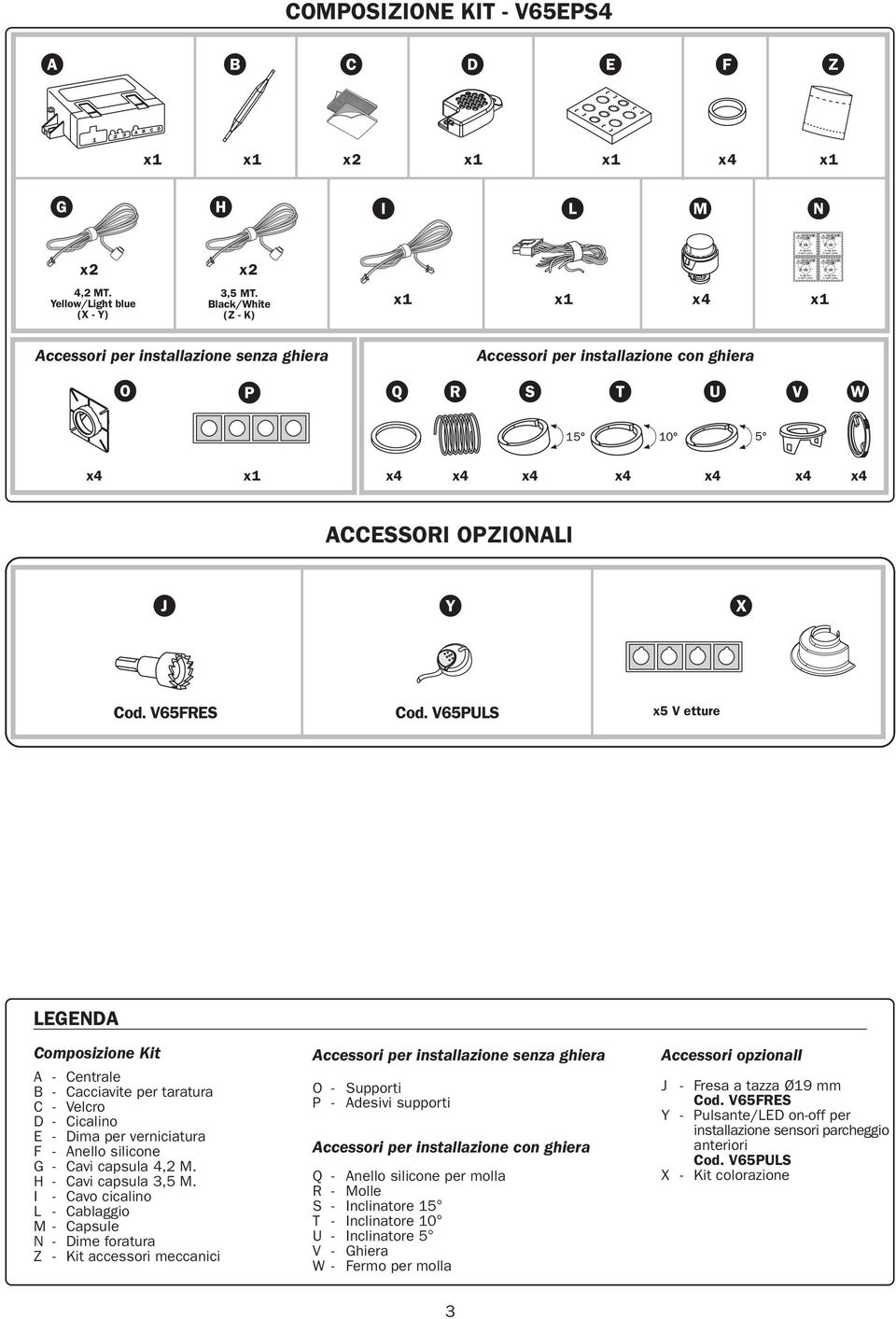 H - Cavi capsula 3,5 M.