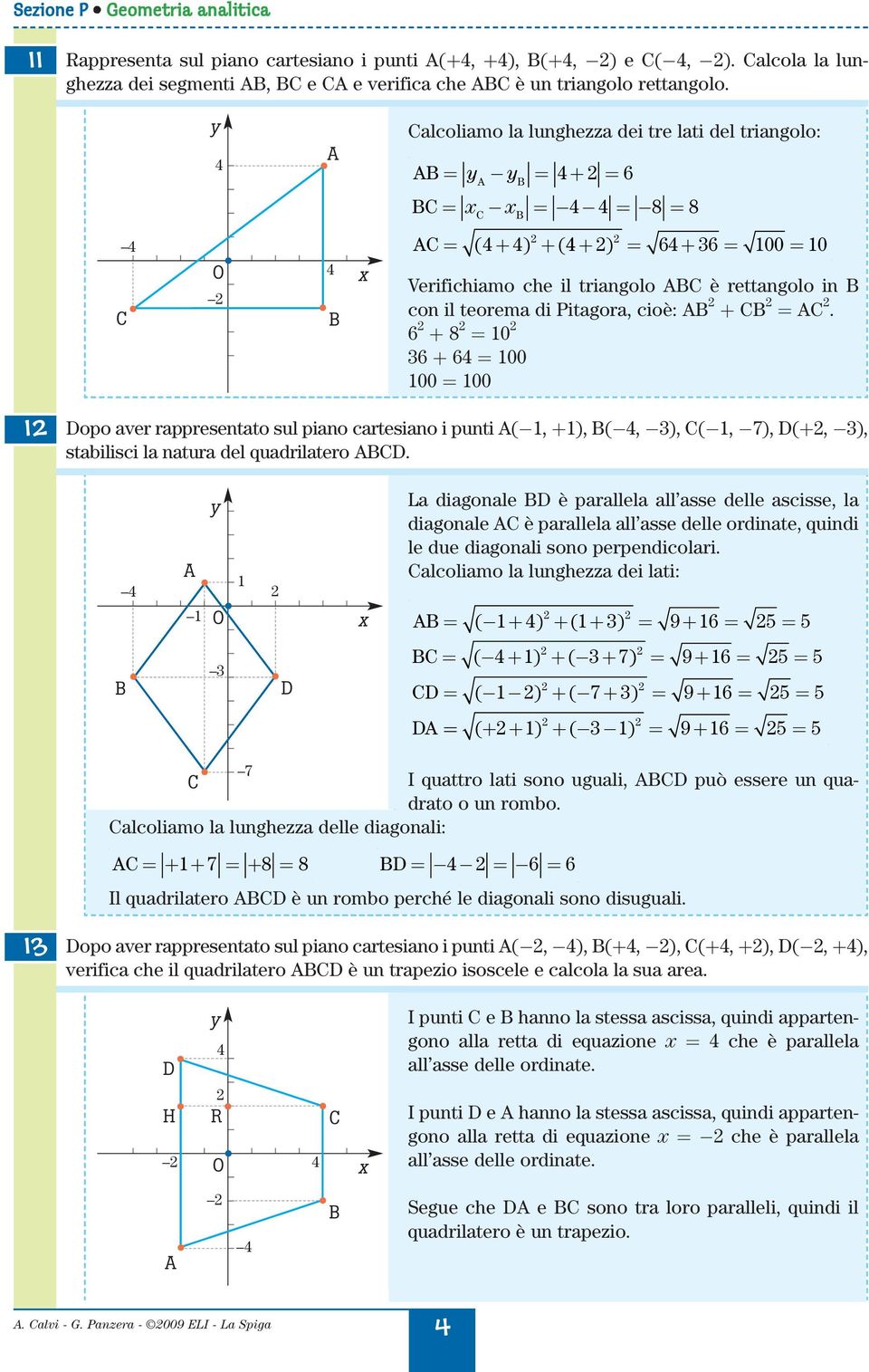 + 8 0 + 00 00 00 Dopo ver rppresentto sul pino rtesino i punti (, +), (, ), C(, ), D(+, ), stilisi l ntur el quriltero CD.