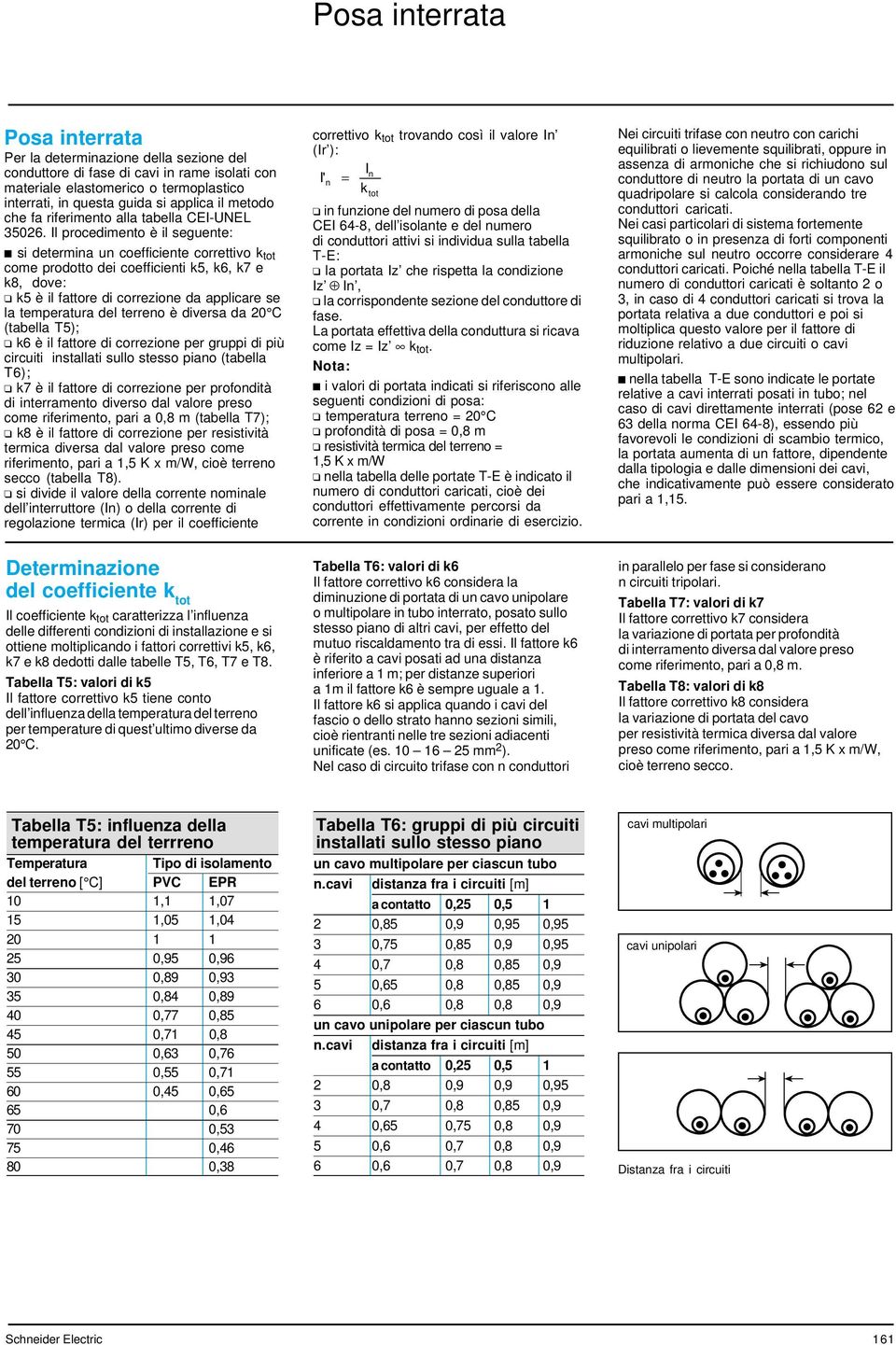 Il procedimento è il seguente: si determina un coefficiente correttivo k tot come prodotto dei coefficienti k5, k6, k7 e k8, dove: k5 è il fattore di correzione da applicare se la temperatura del