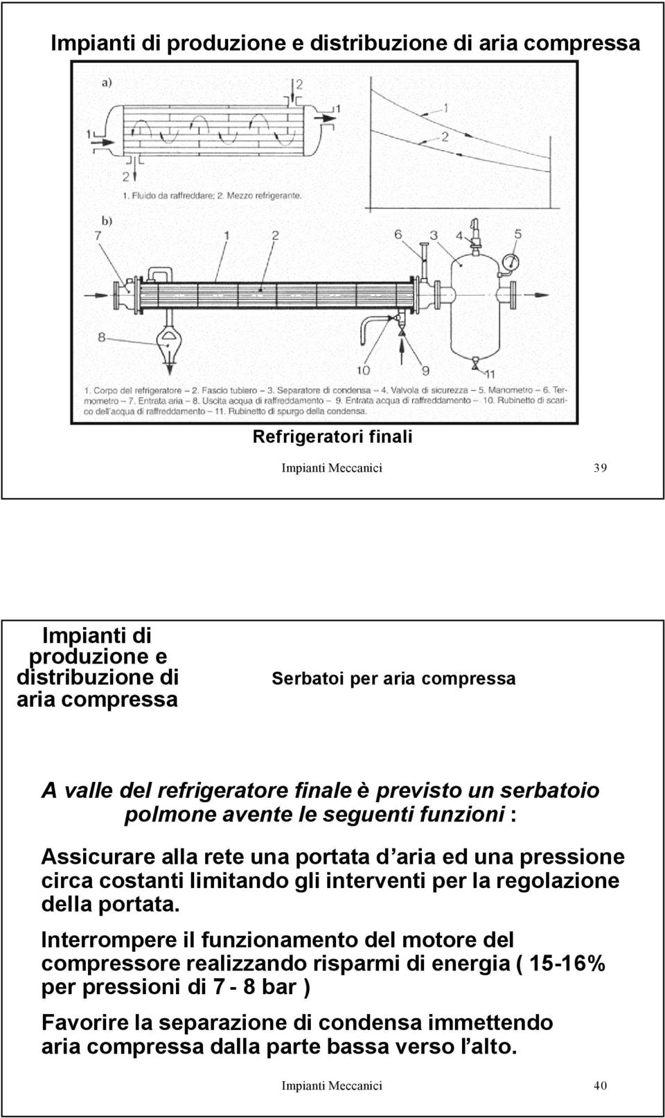 per la regolazione della portata.