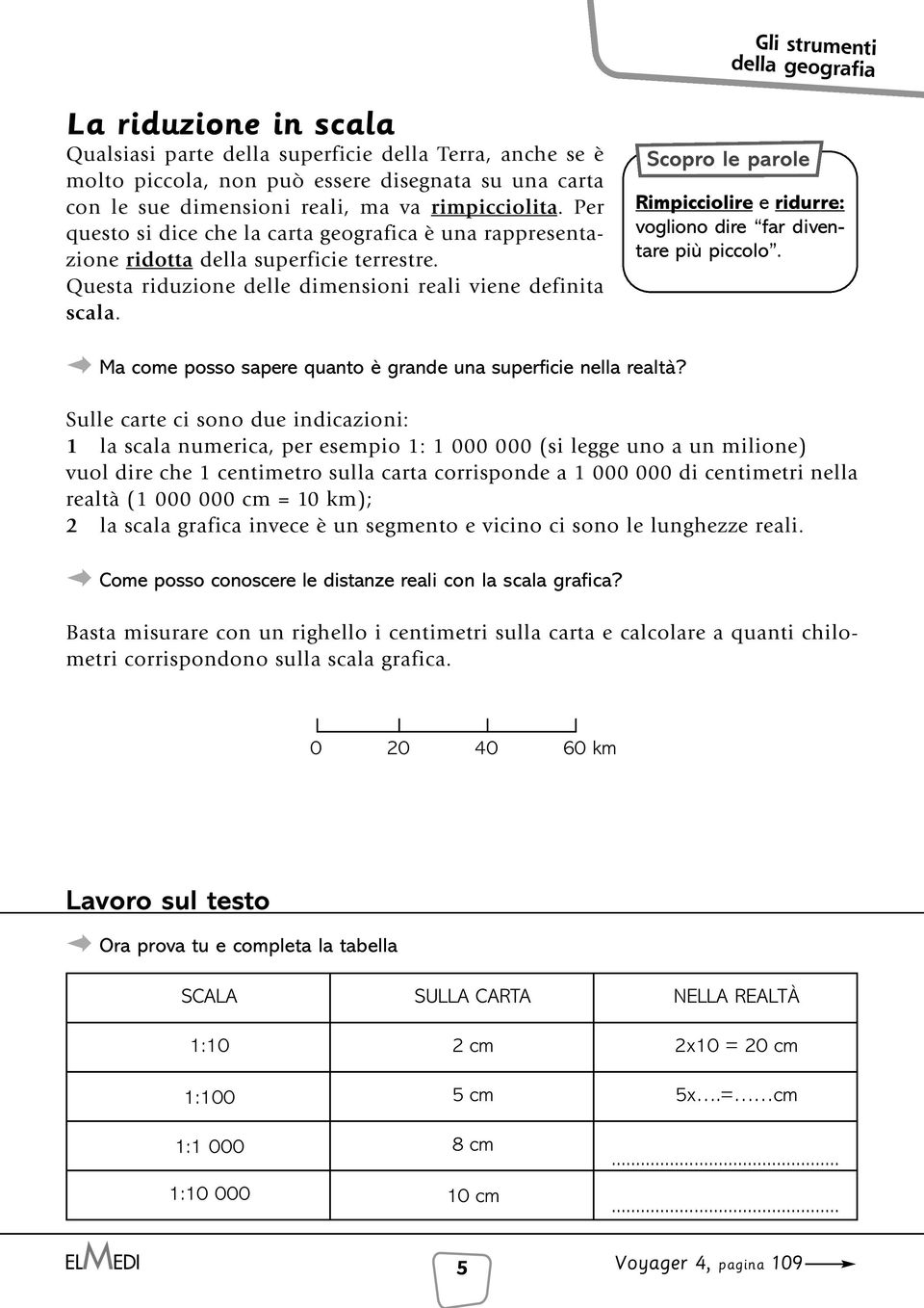 Rimpicciolire e ridurre: vogliono dire far diventare più piccolo. Ma come posso sapere quanto è grande una superficie nella realtà?