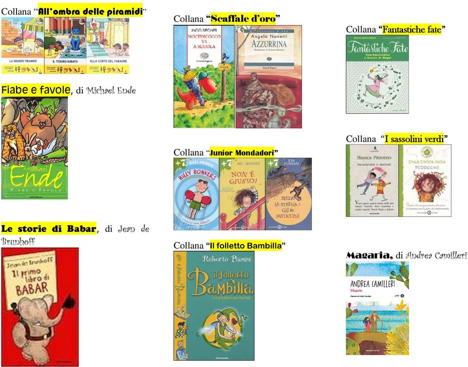 Mondadori Collana I I sassolini verdi Le storie di Babar% di Jean