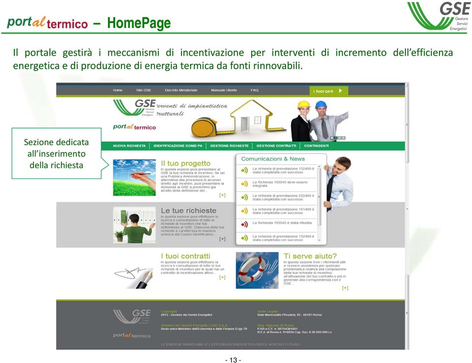 efficienza energetica e di produzione di energia termica