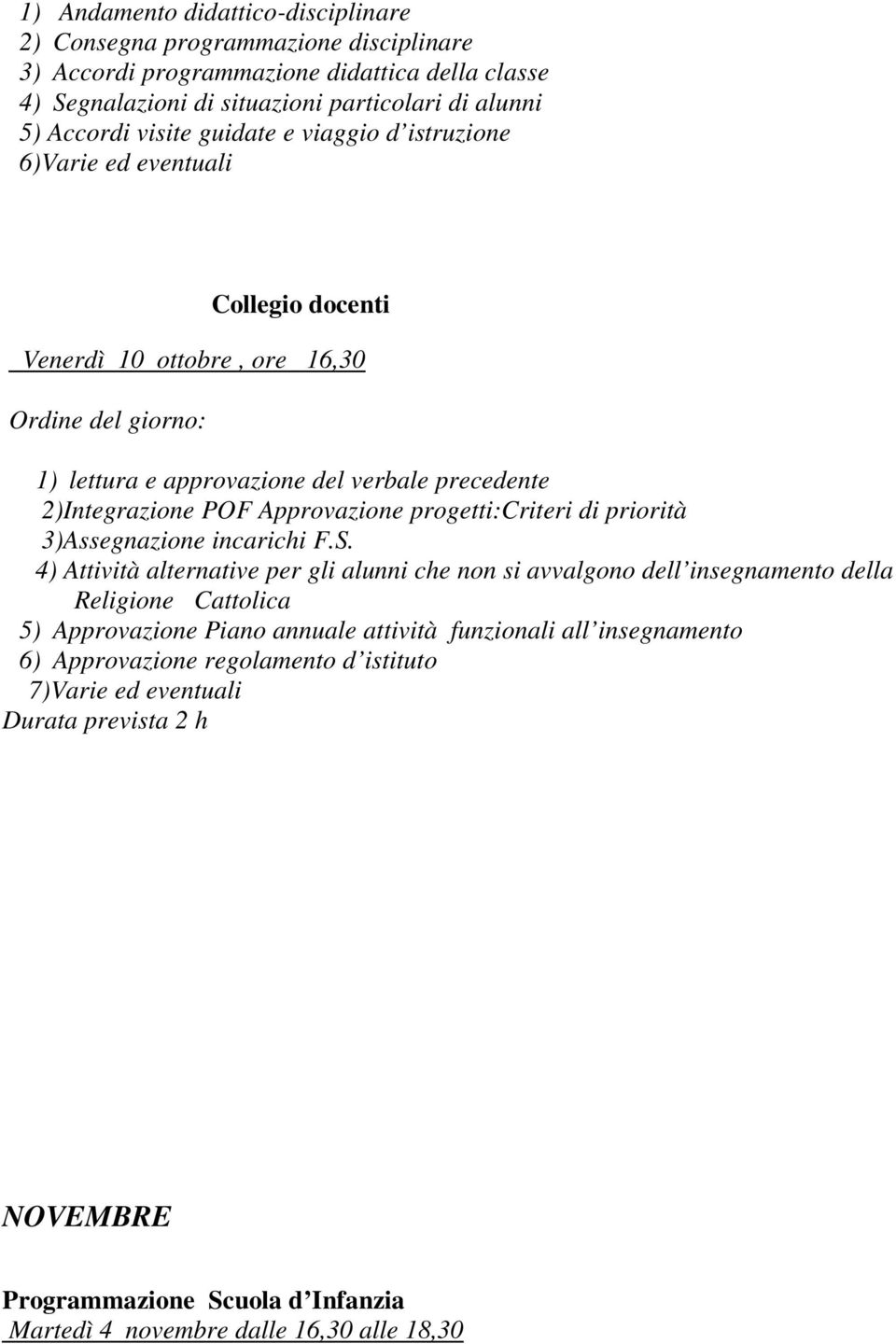 progetti:criteri di priorità 3)Assegnazione incarichi F.S.