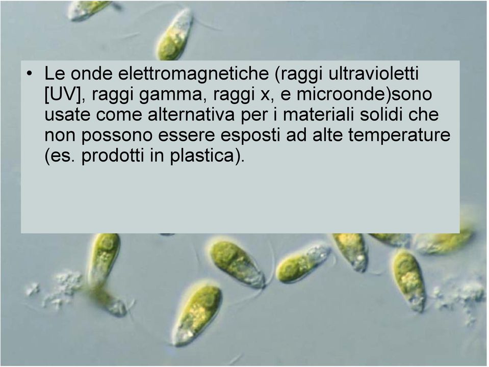 alternativa per i materiali solidi che non possono