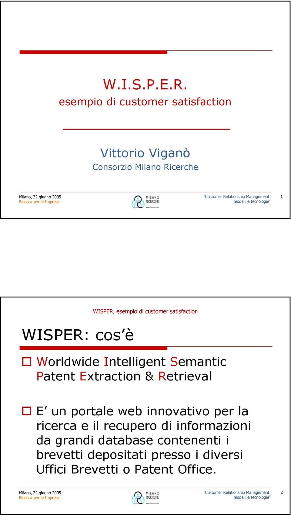 cos è Worldwide Intelligent Semantic Patent Extraction & Retrieval E un portale web