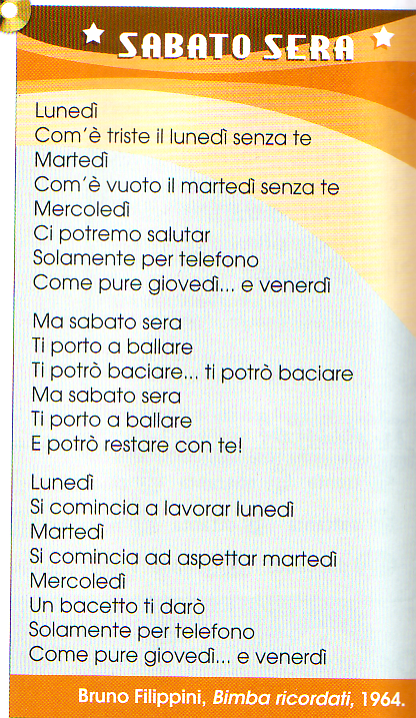 Che cosa fa il sabato sera? Il ragazzo porta la fidanzata a ballare.si ritrovano insieme e si baciano.