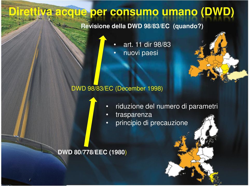 11 dir 98/83 nuovi paesi DWD 98/83/EC (December 1998)