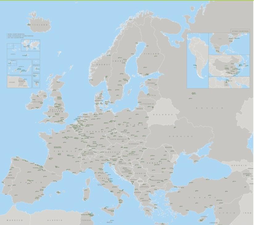 ENTERPRISE EUROPE NETWORK Enterprise Europe Network è la più importante rete europea a supporto delle imprese: ~ 600 organizzazioni in 54 paesi: Paesi Ue: i 28 paesi membri Paesi extra-ue: Albania,