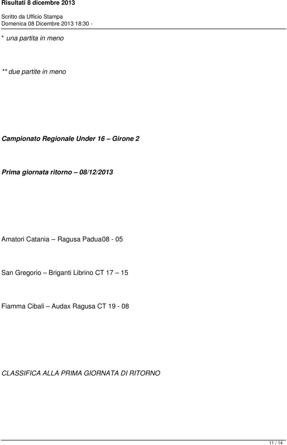 Ragusa Padua08-05 San Gregorio Briganti Librino CT 17 15 Fiamma