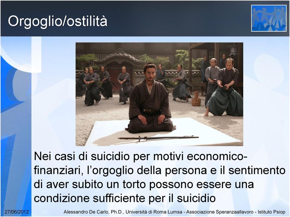 persona e il sentimento di aver subito un torto