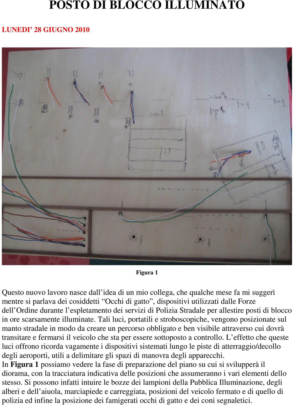 Tali luci, portatili e stroboscopiche, vengono posizionate sul manto stradale in modo da creare un percorso obbligato e ben visibile attraverso cui dovrà transitare e fermarsi il veicolo che sta per