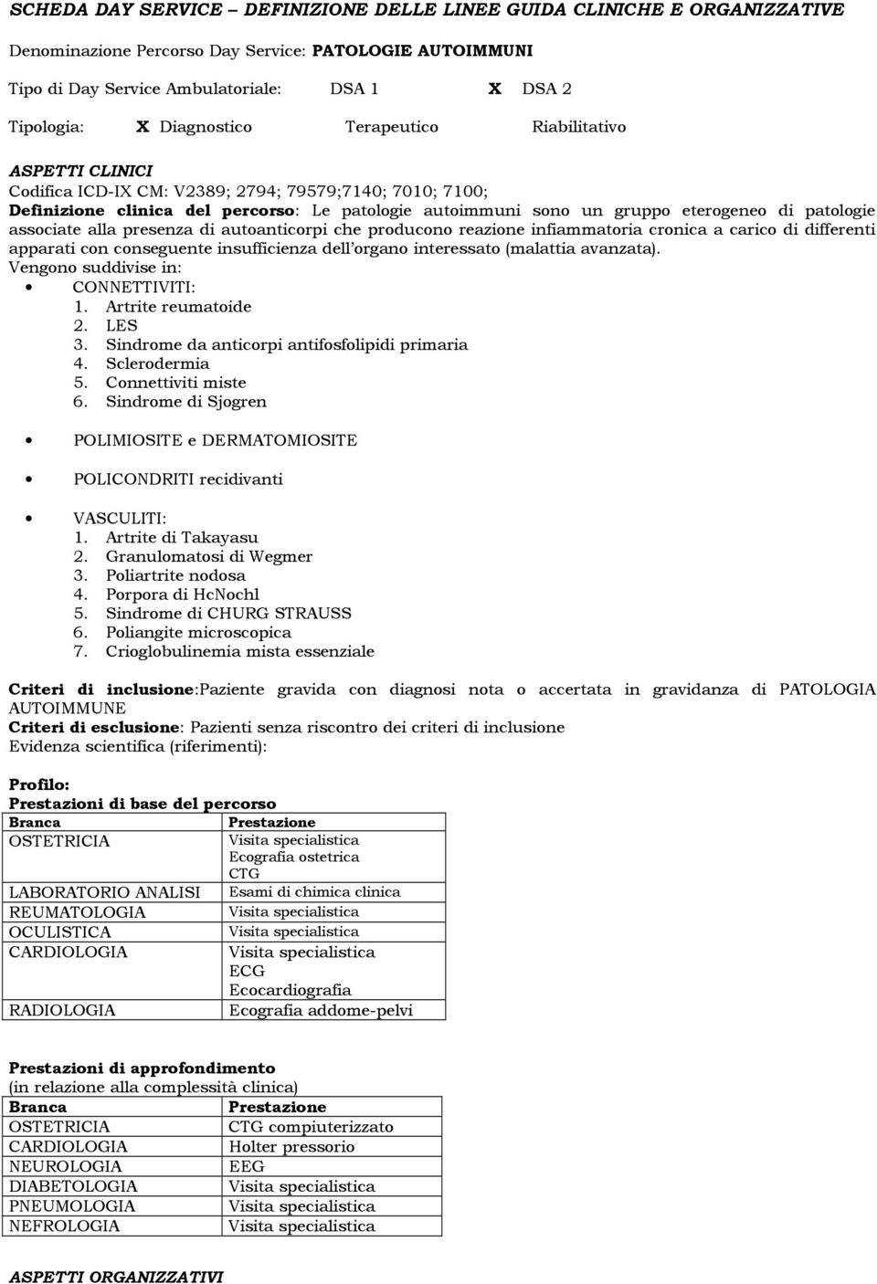 patologie associate alla presenza di autoanticorpi che producono reazione infiammatoria cronica a carico di differenti apparati con conseguente insufficienza dell organo interessato (malattia