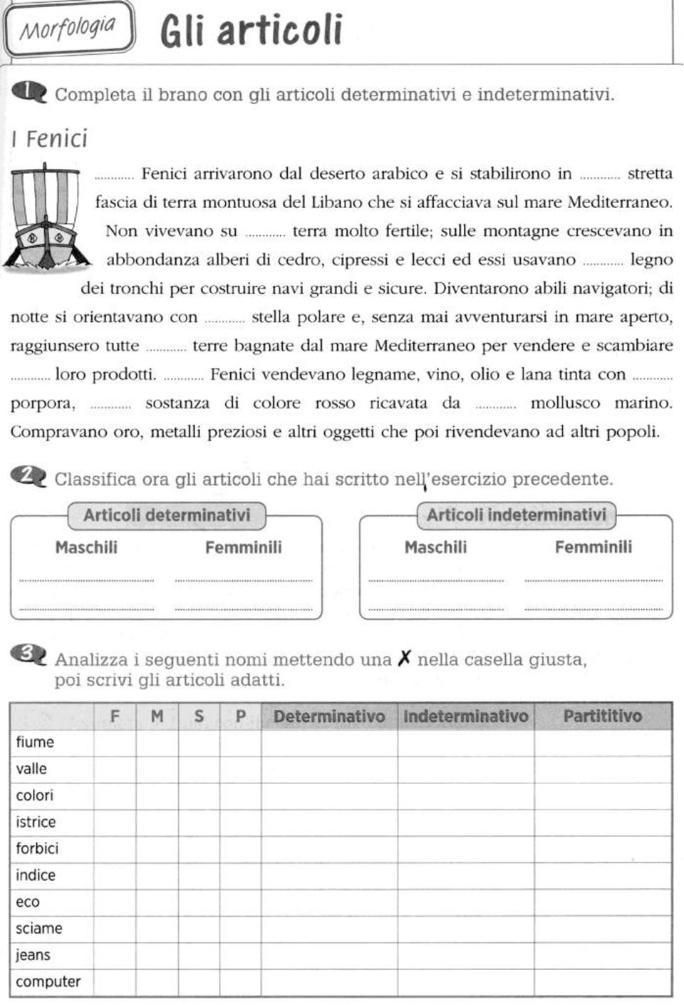 Articoli Determinativi Articoli Indeterminativi Articoli Partitivi Gli Articoli Determinativi Sono Pdf Download Gratuito