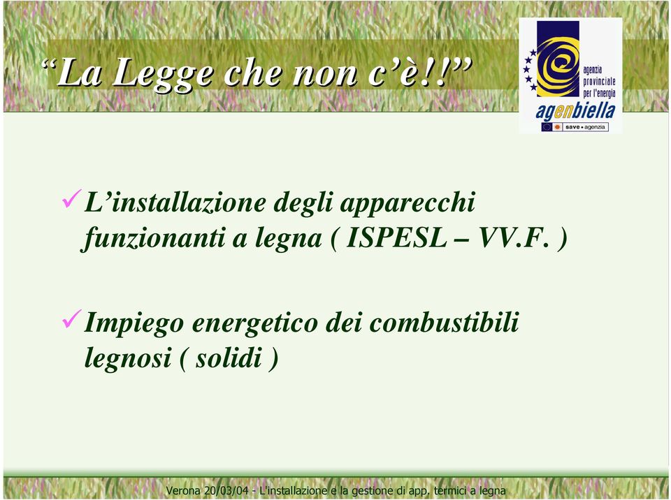 funzionanti a legna ( ISPESL VV.F.