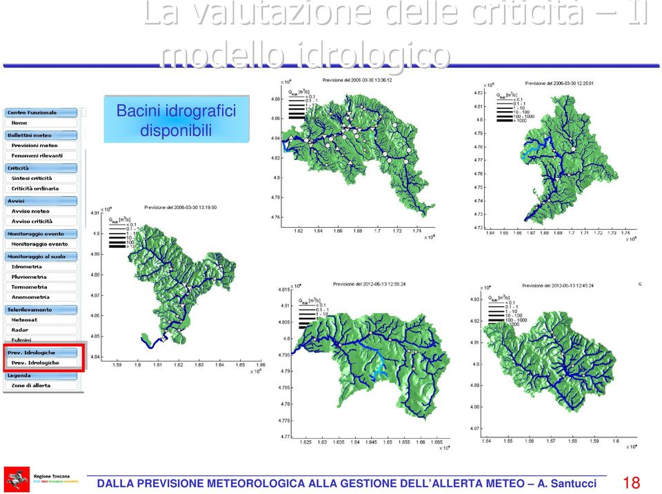 Previsioni idrometriche DALLA PREVISIONE