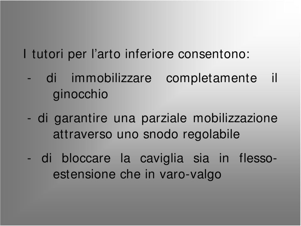 una parziale mobilizzazione attraverso uno snodo