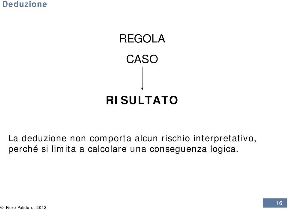 rischio interpretativo, perché si