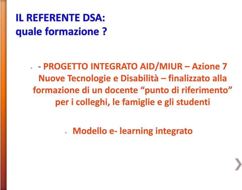 di un docente punto di riferimento per i colleghi,