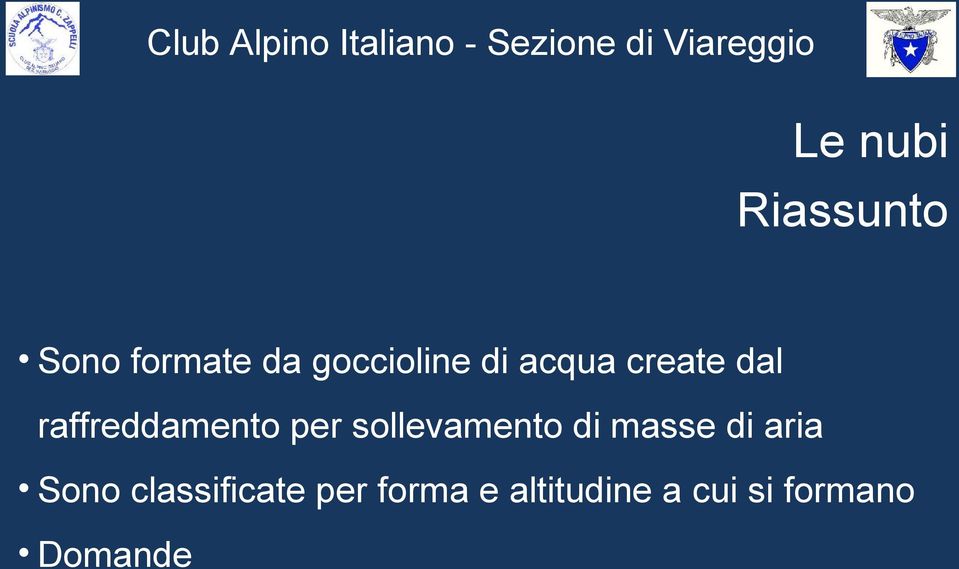 sollevamento di masse di aria Sono